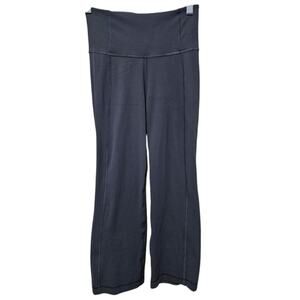 Lululemon Wunder Under Hi-Rise Gray Capris Size 4 Ruched Back Hem Athleisure